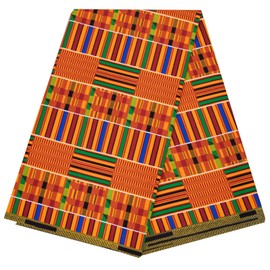African Fabric 3 Yards Ankara Fabric Tribal Print Kente Cloth for Dashiki Party Dress