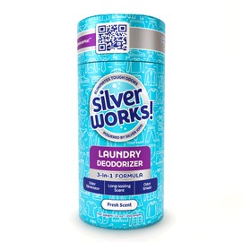 SilverWorks! Laundry Deodorizer, In-Wash Scent Booster, 3-in-1 Odor Eliminator, Long Lasting Scent, Protects Against Odors, Laundry Odor Remover, Scent Booster & Laundry Freshener, Fresh Scent, 12 oz