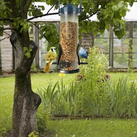 Squirrel-Proof Hanging Bird Feeder for Outdoor Gardens – Durable Wild Bird Food Dispenser for Backyard, Balcony & Patio Feeding