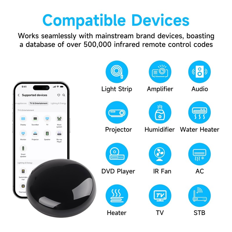Smart Wi-Fi IR Universal Remote Control Universal WiFi Infrared Remote