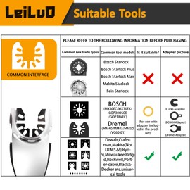 LEILUO LEILUO 127 Pcs Multi Tool Sanding Pad Kit 2Pcs 3-1/2 Inch Triangle Sanding Pads 2Pcs Fingertip Sand Pad 120Pcs Sandpaper 3Pcs Adapters Compatible with DeWalt Dremel Milwaukee and More