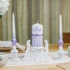 Unity Candle Table Holder for Bride and Groom Candle -