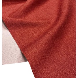 A-Express Soft Plain Linen Look Fabric Curtains Bag Designer Clothing Material Dressmaking Upholstery 145cm Wide - 2 Meters 200cm x 145cm Dark Red