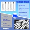 50Pcs 5ml Syringes With Caps for Refilling and Measuring Liquids,