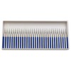 Wokesi 30Pcs,3/32"Shank Diamond Burrs Set Burs File Taper Points Grinding