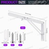 Swpeet 2 Pack 14" Folding Shelf Bracket, Heavy Duty DIY
