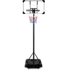 28 inch Rim Basketball Hoop Home Outdoor White Black