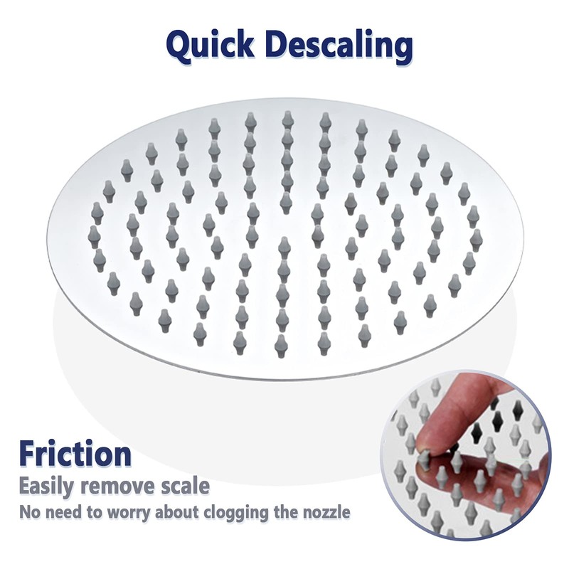 Rainfall Shower Head 8 Inch Round Fixed Shower Heads to