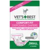 Vet's Best 12 Count Comfort Fit Disposable Female Dog Diapers,