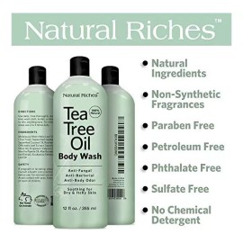 - Antifúngico Aceite De Árbol De Té De Menta Y Body Wash Eucal