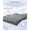 ChiXpace Dual Layer 4 Inch Memory Foam Mattress Topper Queen