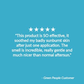 Green People Hydrating After Sun 100ml | Natural, Organic Aftersun Lotion | Travel Size for Hand Luggage | Hydrating Body Cream to Prolong Tan | Soothing Aloe Vera & Cooling Mint | Vegan, Cruelty Free