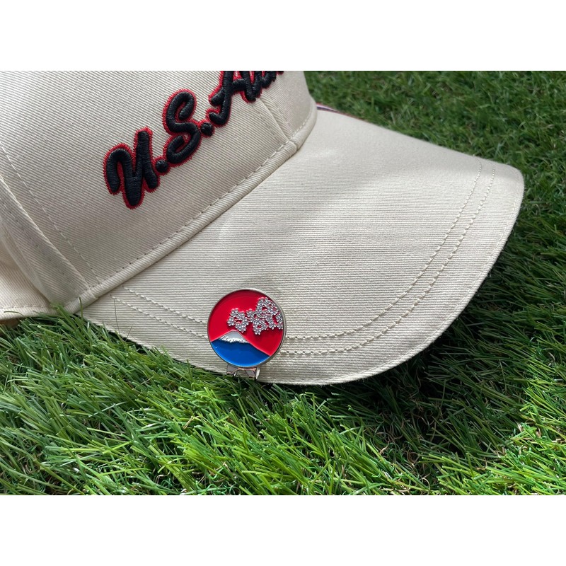 Don Flyee Golf Marker Magnet Japanese Landscape Mount Fuji Cherry