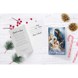 JBH Creations Christ Our Hope Religious Christmas Card - Pack of 24