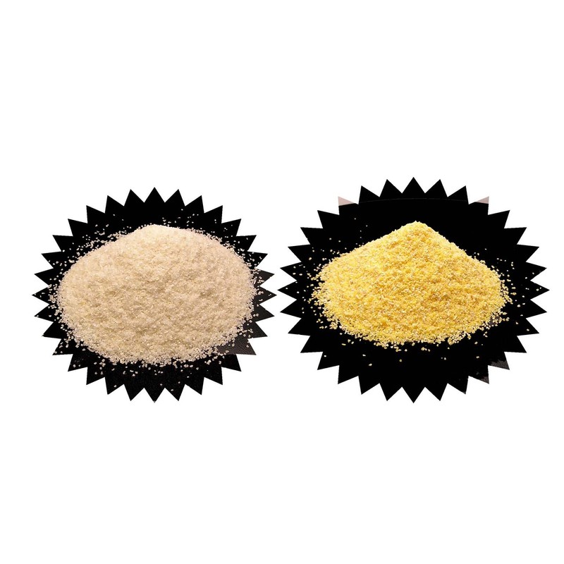 Moss Water Ground White and Yellow Whole Corn Grits each