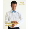 Massi Morino Men's Bow Tie Pre-Tied and Adjustable - Plain
