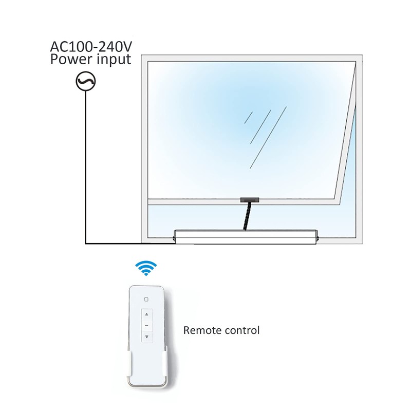 Olideauto Electric Window Closer,DC24V Input Voltage AC110V Motorized Window Actuator