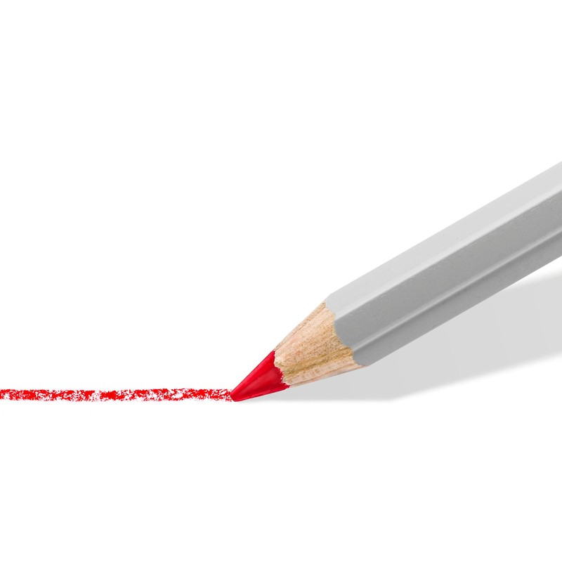 STAEDTLER 108-0 Lumocolor Omnichrom Non-Permanent Pencil - White (Box of