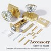 CLCTK Antique Crystal Door Knobs Interior, Passage Hall and Closet