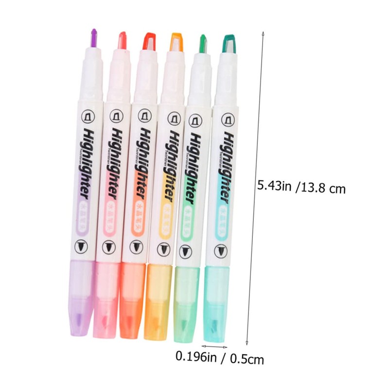 Operitacx Highlighters Pens View Chisel Tip Pastel Marker for Reading