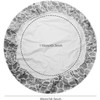 1pcs Waterproof Round Tablecloth, Elastic Edged Fitted Flannel Backed Table