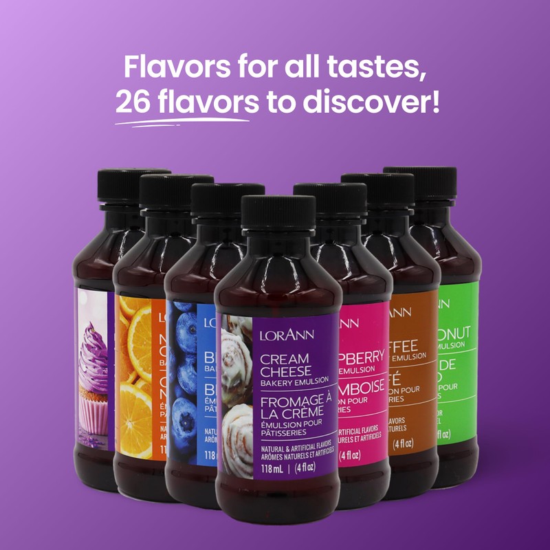 LorAnn Oils Cream Cheese Bakery Emulsion: True Essence, Ideal for