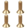 50Pcs Flat Hex Socket Screw Copper Countersunk Head Fastener Hardware