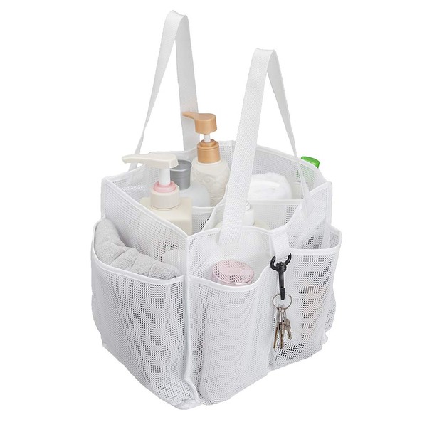 ALYER Mesh Shower Caddy Basket,Large Shower Bag Tote,Hanging Bath Toiletry