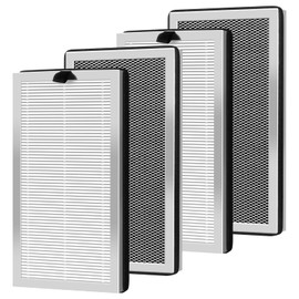 MA-15 Replacement Filter compatible with Air Puri-fier 15 Series, 3-in-1 H13 Ture HEPA and Activated Carbon Pre-filter, 4 Pack
