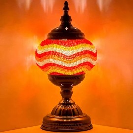 Handmade Stained Glass Mosaic Table Lamp Light Turkish Moroccan For Home Decor