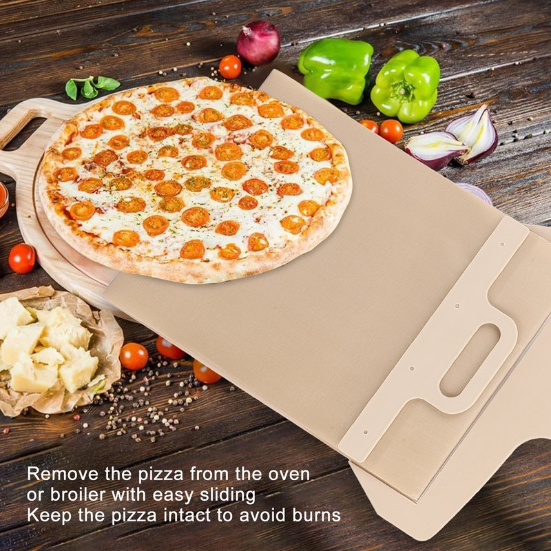 Sliding Pizza Peel Easy Transfer Lightweight Pizza Paddle Spatula with