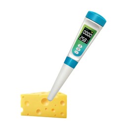 OBEST Food Acidity Meter Temperature 2 in 1, Smart pH Meter for Food, Digital Food pH Tester, Intelligent Temp Acidity Tester, for Bread Brewing Fruit Cheese Meat Canning