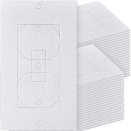 Tondiamo 200 Pcs Outlet Insulation and Draft Sealers Foam Insulation Pads Electrical Outlet Light Switch Covers Size 1-gang and 2-gang 4 x 2.5 Inches Wall Gasket