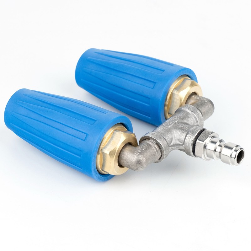 Pressure Washer Dual Turbo Nozzle 2mm Hole 4‑6GPM 4000PSI Pressure