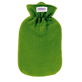 Fleece Cover Colourful White with 2.0 L Hot Water Bottle (Green)