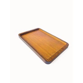 SilkNavAnchor Bamboo Serving Tray - Wood Bed Table Tray for Breakfast in Bed, Coffee & Dinner - Decorative Large Serving Tray for Kitchen or Bedroom