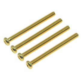 KAISH American Thread Humbucker Pickup Height Screws Humbucker Pickup Ring Pickup Surround Frame Mounting Screws Springs for USA Thread Pickups Gold
