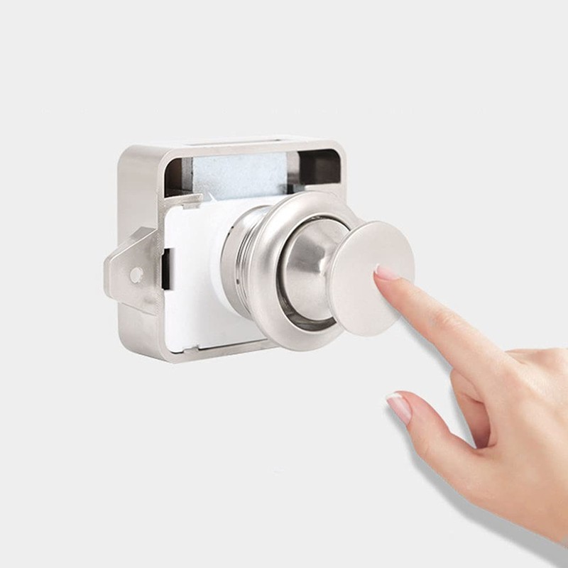 CALIDAKA Push Button Latch Catch Push Door Lock,Push Button Cabinet