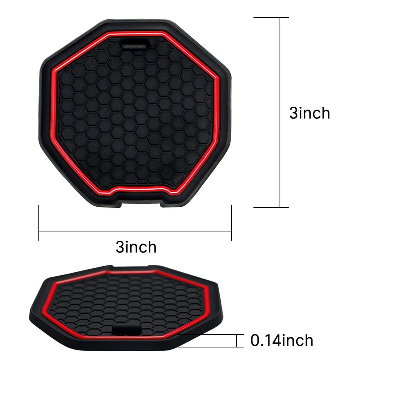 for Accord 2023 2024 Car Cup Holder Inserts Coasters, Car