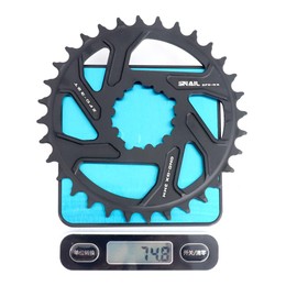CYSKY Direct Mount Chainring 32T 34T 36T 38T 40T 3mm Offset Narrow Wide Teeth Chainring CNC 7075 Bike Chainwheel for SRAM GXP Interface Crankset (Black, 32T)