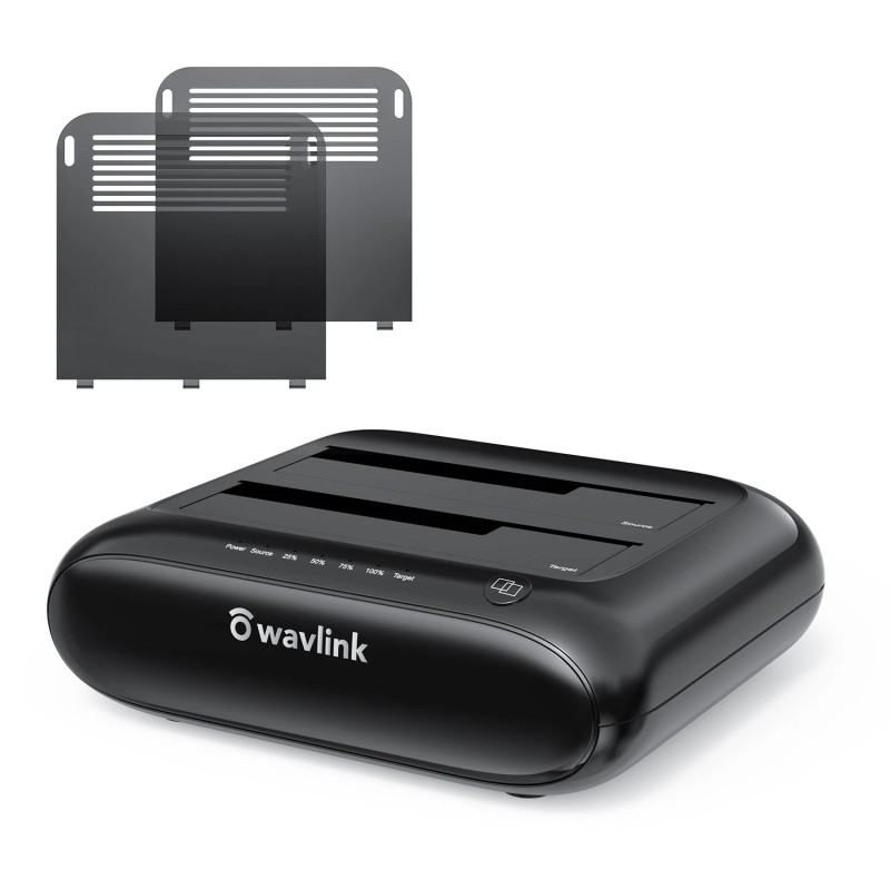 Wavlink Dual Bay External Hard Drive Docking Station supports UASP