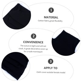 1Pc Cloth cover Mannequin Accessories paper mache mannequin overlay mannequin torso body cover maniquins body dress form model cover female base cover cotton to rotate Pretty