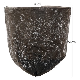 Tstorage 5-6 Litre Bin Liners Black Plastic Bin Liners 6 Rolls Pack of 150