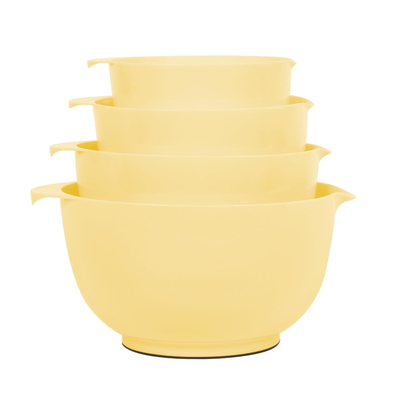 BoxedHome Mixing Bowl Set Yellow Mixing Bowl Set Plastic Salad
