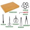 Bonsai Tools Set with Wood Box 12PCS Heavy Duty Bonsai