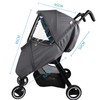 Bebamour Stroller Rain Cover,Universal Stroller Accessory,Waterproof,Windproof Protection,Baby Travel Weather Shield