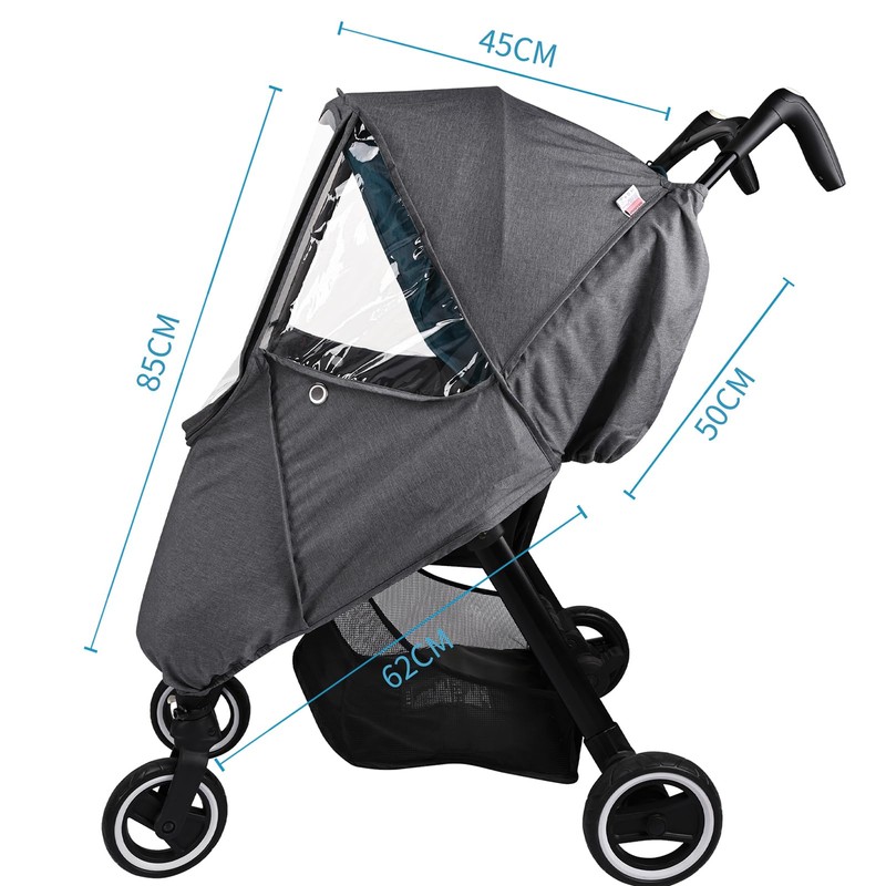 Bebamour Stroller Rain Cover,Universal Stroller Accessory,Waterproof,Windproof Protection,Baby Travel Weather Shield