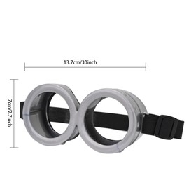 DSKOBT 3 Pcs Cosplay Costume Accessories Includes Vintage Steampunk Goggles Glasses Yellow Beanie Knit hats Black Gloves (yellow)