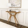 Plank+Beam Verso Console Table, 36 Inch Solid Wood Modern Sofa