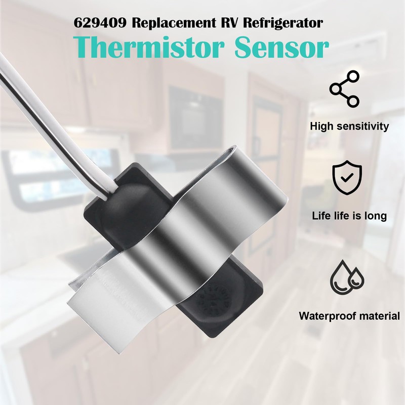 Txdiyifu 629409 Rv Refrigerator Sensor for Norcold Thermistor Replacement, Kit